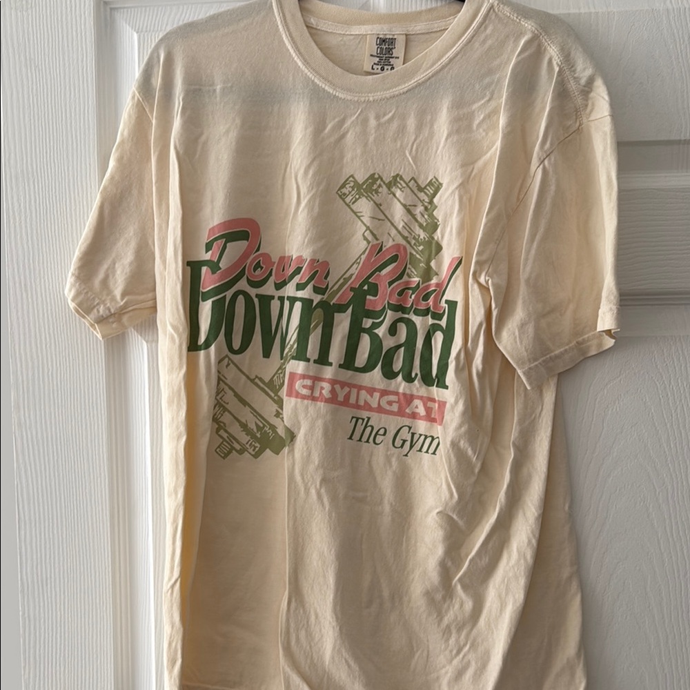 Down bad crying at the gym swiftie comfort colors tee